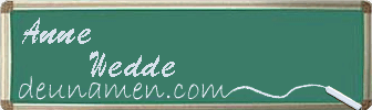 Anne Wedde Visitenkarte